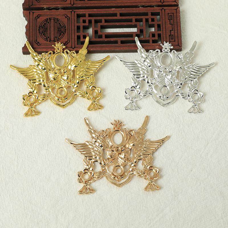 发冠材料保色合金翅膀形DIY