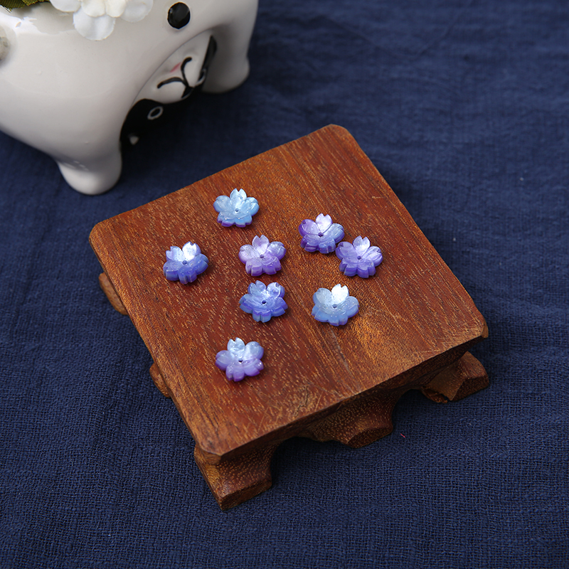 古风立体醋酸发簪五瓣花