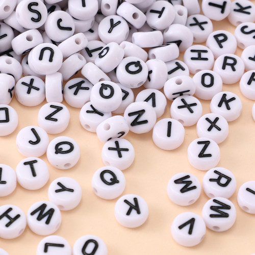 其他亚克力单选字母珠DIY手链