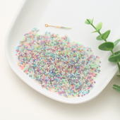 3A超优米珠20克2mm冰种仿玉珠子流苏小散珠diy手工古风发簪子材料