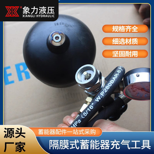 蓄能器充氮工具 热卖 1.5隔膜式 M28 NXQ蓄能器皮囊胶囊 充气工具