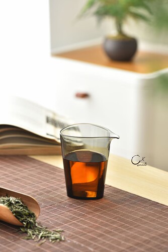 Chikao奇高握珠公杯高硼硅耐热玻璃玻璃个性公道杯茶海分茶器无把
