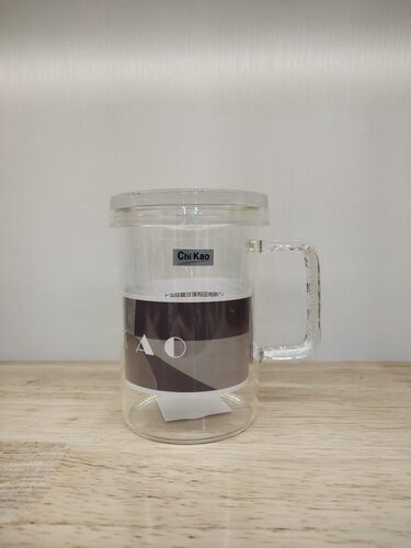 奇高CK-158AC龙杯耐热玻璃三件套茶水分离带盖茶水杯过滤茶杯加厚