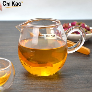 奇高龙胆公道杯手工耐热玻璃茶具办公室专用加厚分茶器功夫茶海