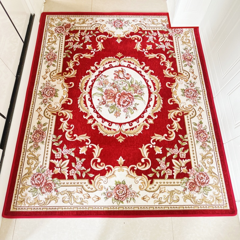 入户门地垫家用防滑红色地毯高级