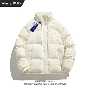 Wassup Wolf联名FOG面包服男女秋冬加厚棉服潮牌宽松痞帅棉衣外套