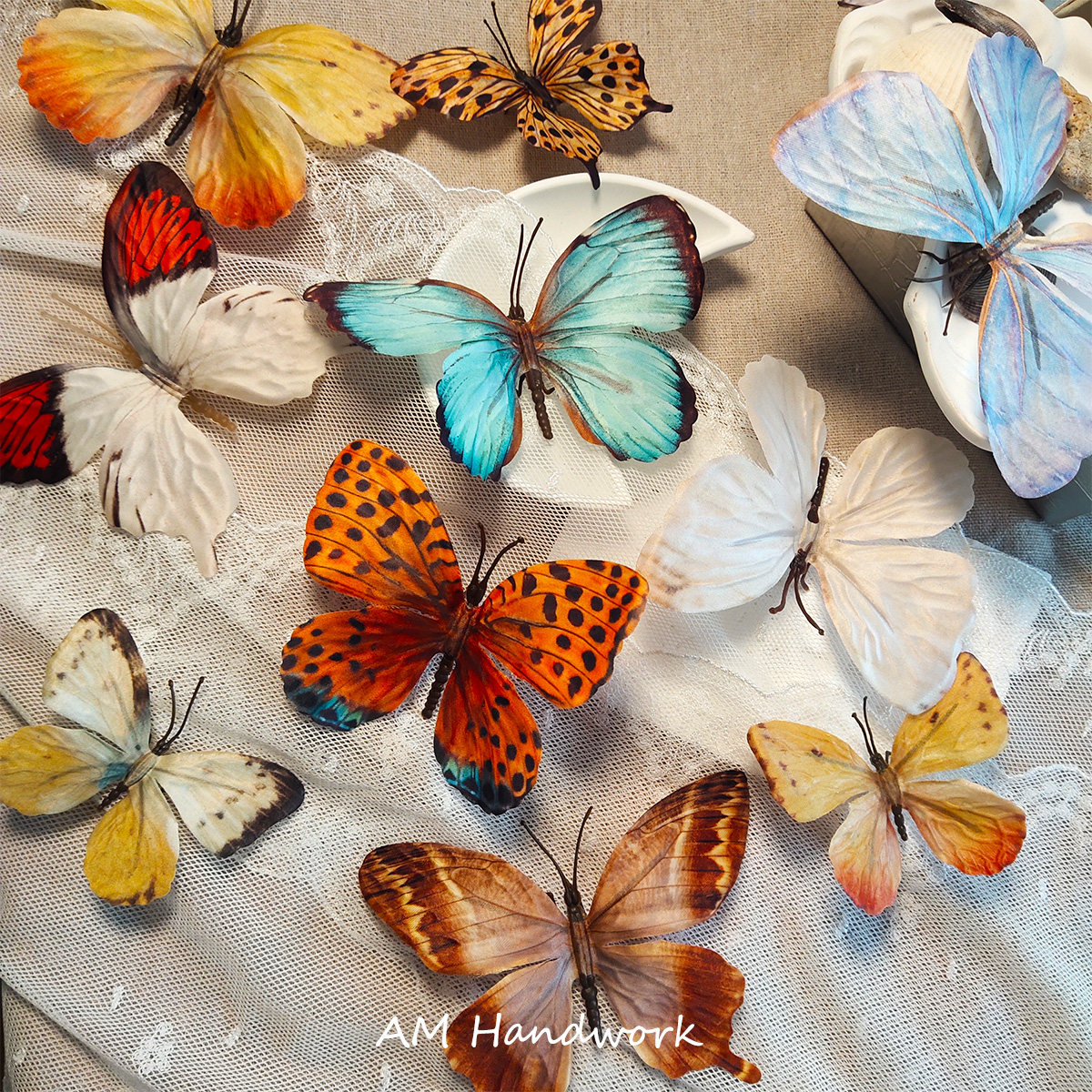 莫兰迪色系 立体仿真装饰蝴蝶 复古背景拍照手工diy大蝴蝶,饰品/流行首饰/时尚饰品新,其他DIY饰品配件,淘宝优惠券,粉丝福利购,淘宝优惠卷