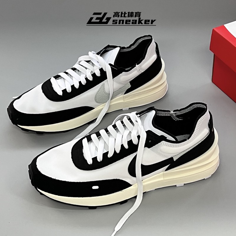 耐克男鞋WAFFLE华夫低帮运动鞋缓震舒适透气跑步鞋DZ2527-100