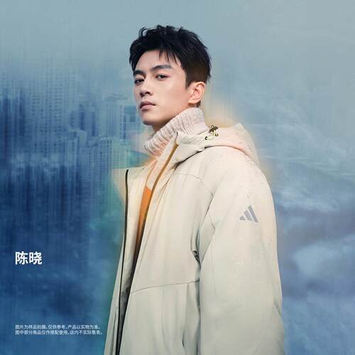 Adidas阿迪达斯男子保暖运动休闲宽松连帽棉服外套 JY4194
