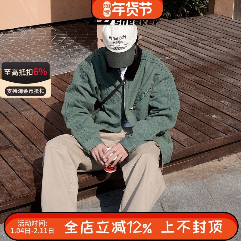 阿迪达斯三叶草男女秋冬翻领工装棉服复古运动休闲夹克外套JW9575,运动服/休闲服装,运动茄克/外套,淘宝优惠券,粉丝福利购,淘宝优惠卷