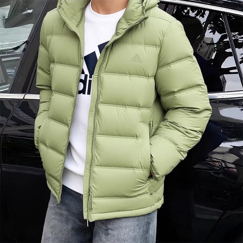 阿迪达斯男女冬季新款户外运动休闲连帽保暖防风羽绒服外套IZ4705