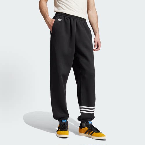 阿迪达斯三叶草男子卫裤复古束脚运动休闲针织长裤JC9903