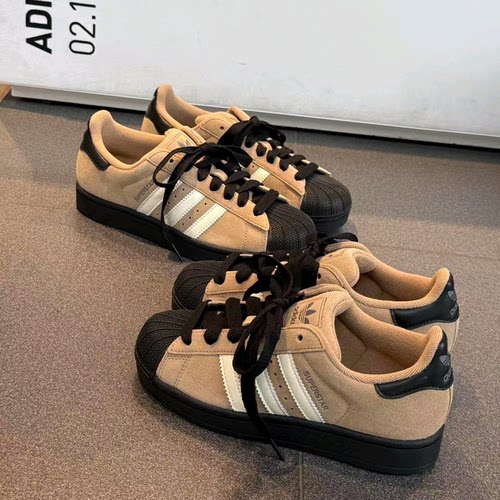 Adidas三叶草SUPERSTAR II复古贝壳头男女低帮运动板鞋JQ3221