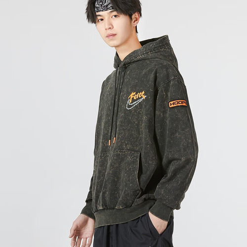 NIKE耐克卫衣男子训练运动做旧复古篮球连帽套头衫卫衣DH6809-352