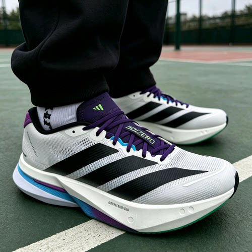 阿迪达斯Adizero Boston 13男子缓震马拉松竞速运动跑步鞋JS4946