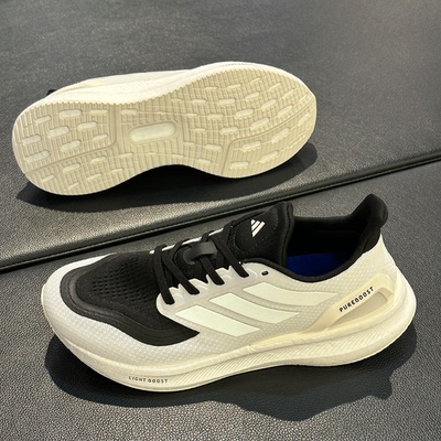 阿迪达斯男子PUREBOOST 5缓震轻便透气运动休闲跑步鞋IF9192