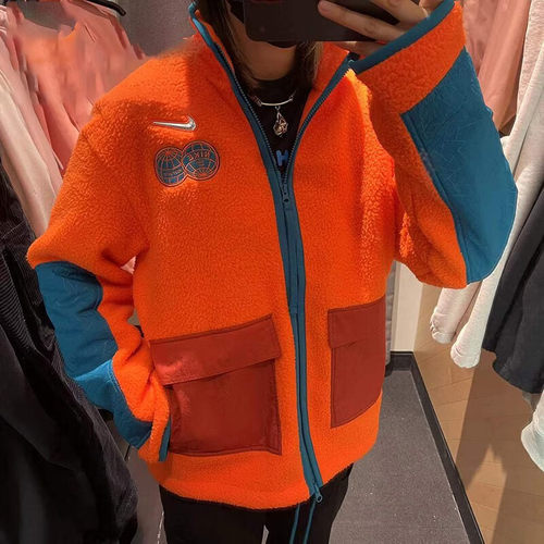 Nike/耐克男子冬季运动休闲绒面保暖防风立领夹克外套DQ5061-817