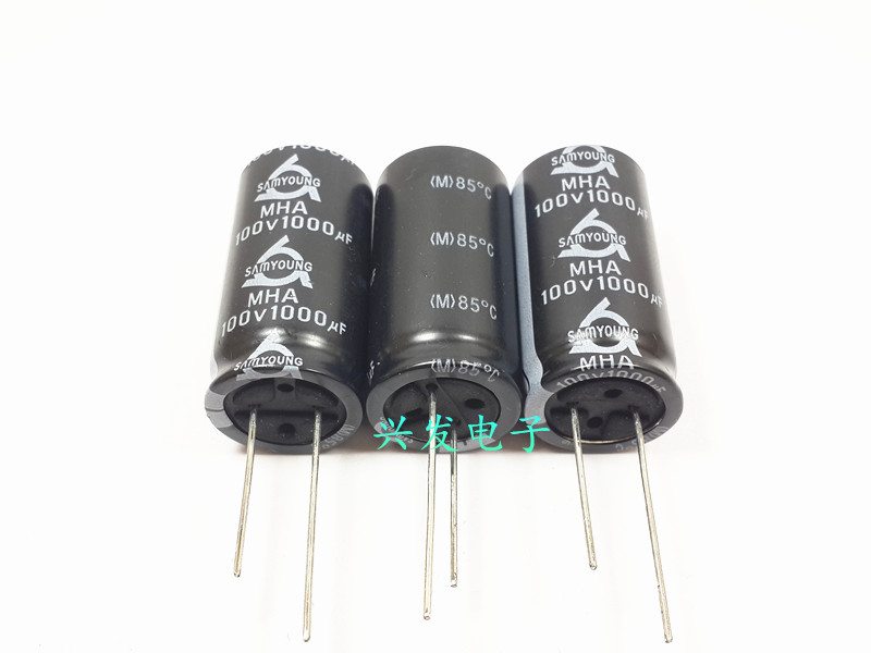 电解电容 100V1000UF 进口韩国三莹 长寿命电源 1000UF100V 18*35