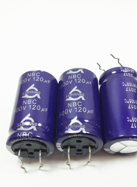韩国三莹 长寿命高频电源 电解电容 500V120UF 120UF500V 22*40