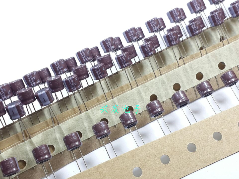 100个 韩国三莹 车载音频 矮型电解电容 25V33UF 33UF25V 6.3*6