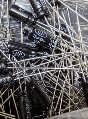 25V12UF 12UF25V 全新原装功放分频器 无极NP 电解电容 5*11