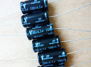 高中音分频无极NP 轴向卧式 电解电容 100V4.7UF 4.7UF100V 10*20