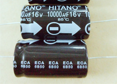 原装台湾奇彦 轴向卧式 电解电容 16V10000UF 10000UF16V 22*42