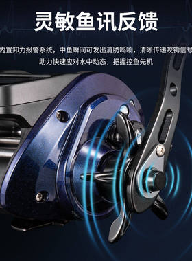 伊酷达 赤隼ERF1500二代 数显轮 鼓轮海钓轮船钓轮计数轮鱼线轮