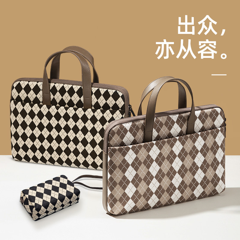 电脑包女士14寸手提适用苹果macbookair联想小新pro16华为matebook13s笔记本ipad惠普公文包戴尔15.6平板收纳使用感如何?