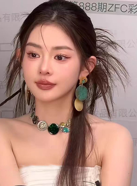 复古宫廷风蝴蝶项链女