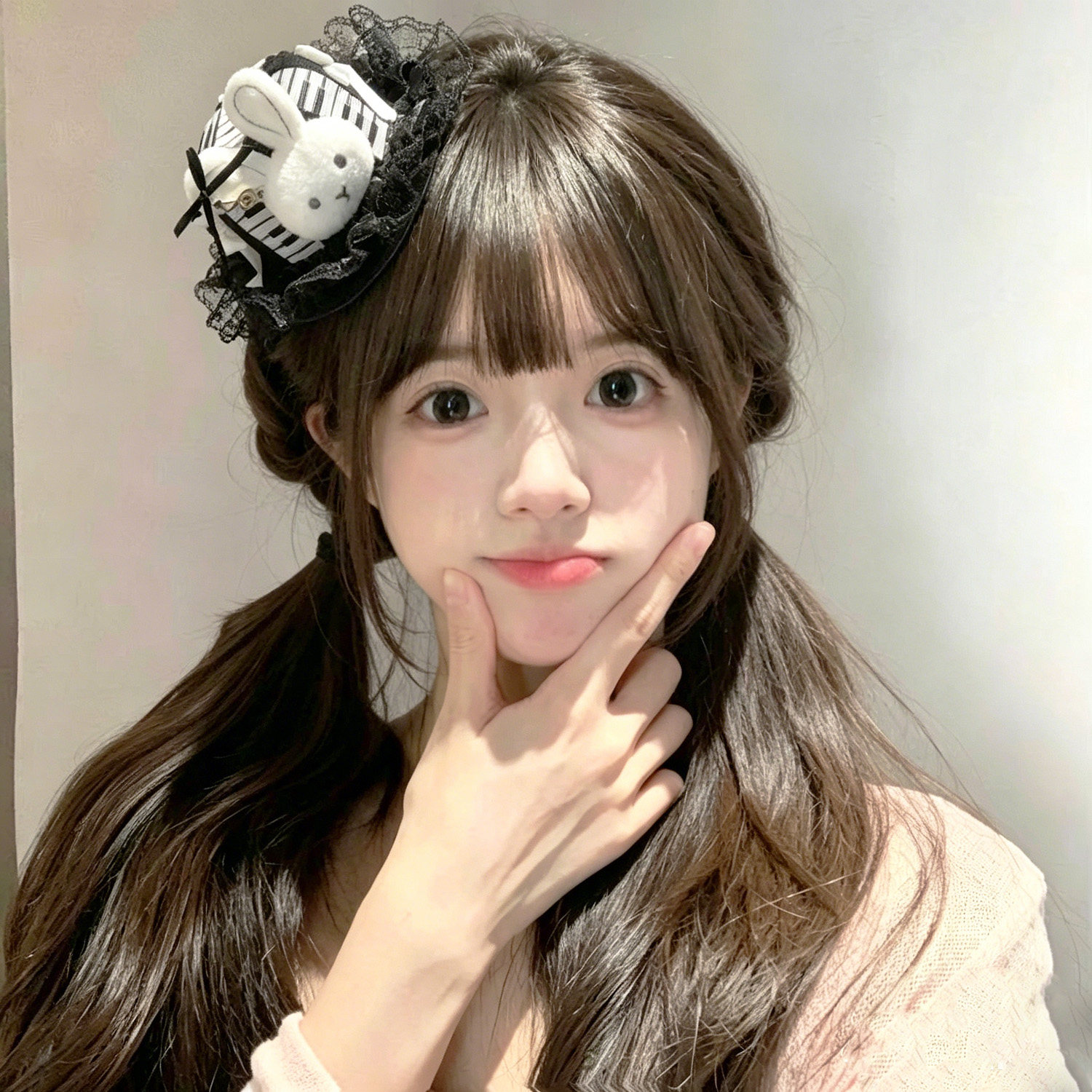 日系可爱洛丽塔头饰卡通钢琴小兔子蕾丝礼帽发夹暗黑蝴蝶结发饰女