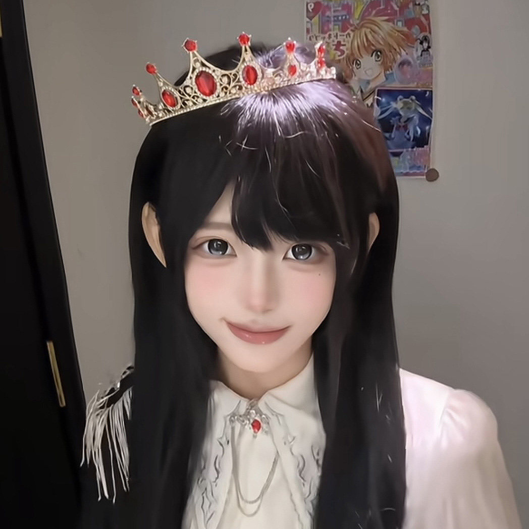 轻奢气质红色水钻皇冠头饰女图片