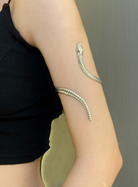 欧美小众设计蛇形手镯个性夸张