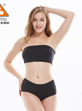 珠珠1条装 8614女棉质平角裤中腰性感收腹提臀蕾丝花边女内裤