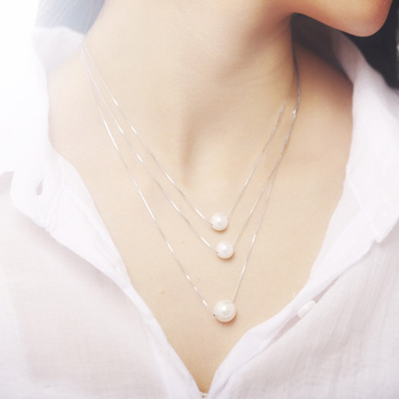 Jewelry Man-made Pearl clavicle Necklace Accessories temperament fashion have cash less than that is registered in the accounts Spring Sweet Simplicity Necklacein the Accessories/Fashion Jewelry, Necklace  category - from Buy2taobao.com to provide professional Taobao agent buy service