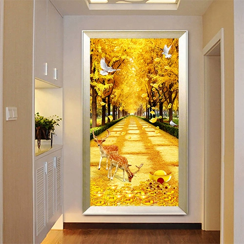 2021 Новые бриллиантовые картины полны бриллиантов и ручной работы 2022 очков золота полная вертикальная версия кристаллического коридора крыльца