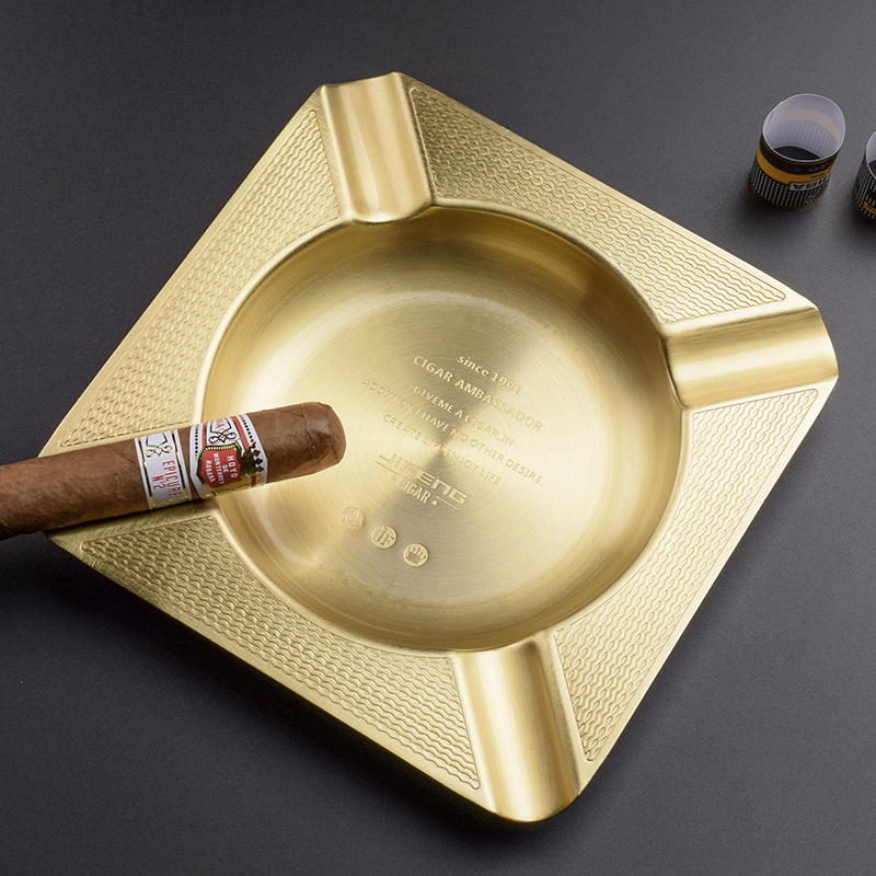 JIFENG高级雪茄烟灰缸4位金属