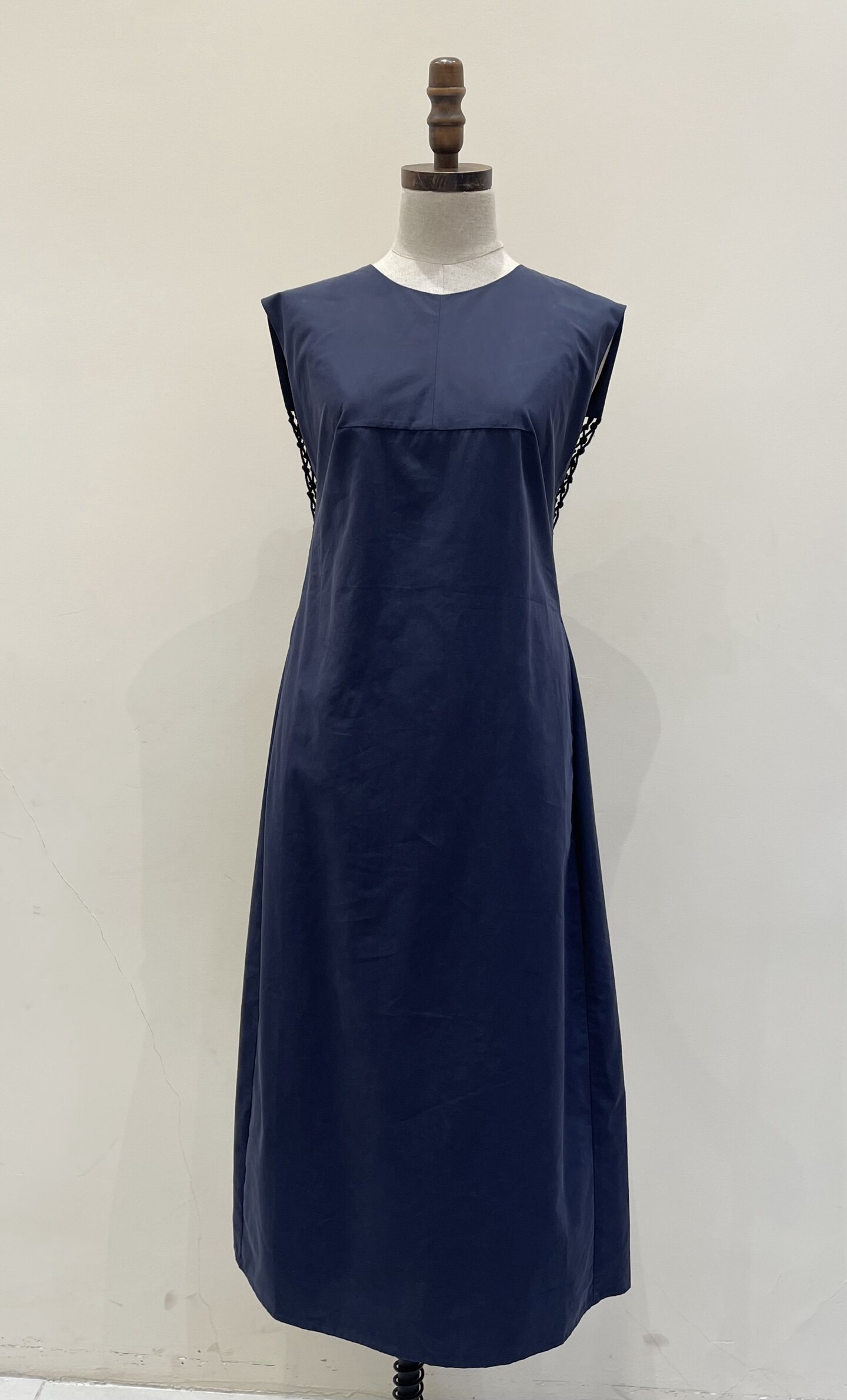 T家纯元 夏季系列背后流苏时尚名媛复古风女士连衣裙