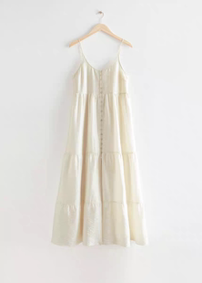 瑞典小众纯原出口os 孤品样衣女士吊带加长款连衣裙