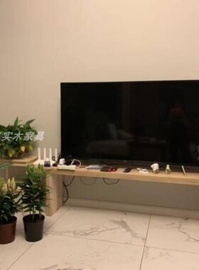 实木简易架子原木置物架电视柜