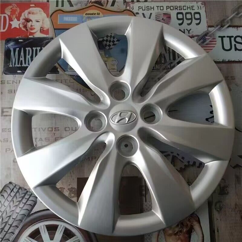 适用北京现代瑞纳雅绅特轮毂盖外壳大轮胎帽钢圈罩14寸改装轮鼓壳