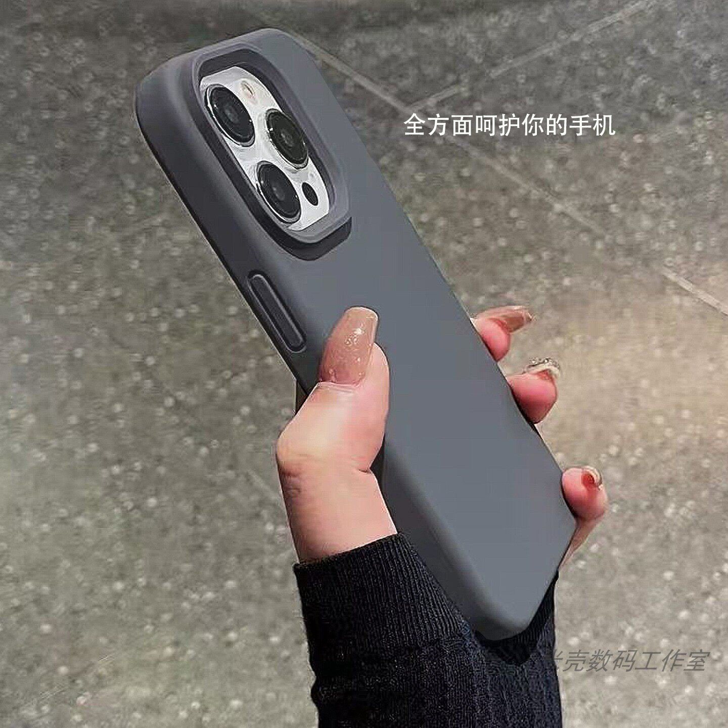 米壳炭灰色耐脏新款适用NEO8潮流真我GTNEO6se手机壳gt7pro液态硅胶防摔pro防滑RealmeGT5深空灰GTneo6全包边
