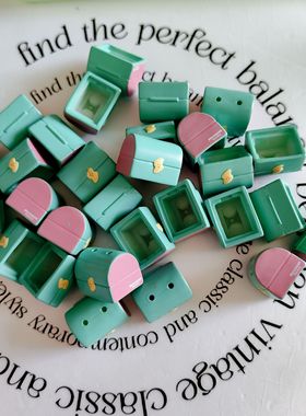 散货 rico盲盒配件宝箱 十送一 diy奶油胶滴胶配件 场景摆件