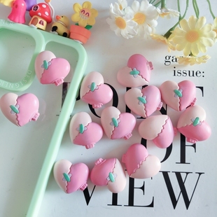 散货F06 diy奶油胶滴胶配件微景观场景配件 卓大王m盒配件粉爱心