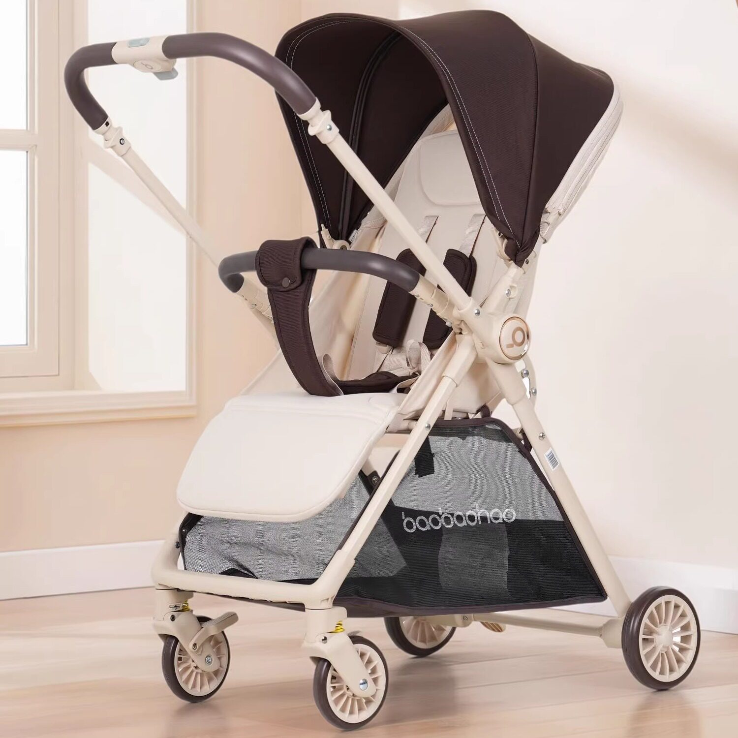 新款BBH宝宝好A12双向婴儿推车可折叠婴儿车可坐可躺四轮推车便携