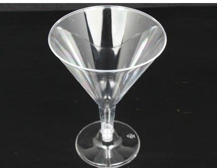现货150ML一次性鸡尾酒杯透明硬塑料杯红酒杯香槟杯葡萄酒杯60个