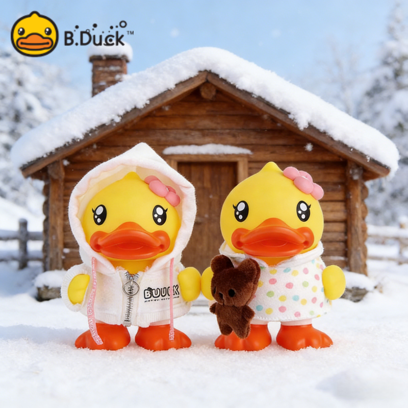 B.Duck小黄鸭Buffy鸭妹妹女钱箱可爱存钱罐储蓄罐储钱罐送礼摆件