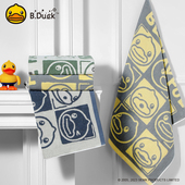 B.Duck小黄鸭纯棉毛巾家用洗澡成人男洗脸女柔软吸水不掉毛面巾