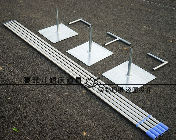 婚庆道具背景架加厚3*6不锈钢婚庆道具背景杆路引背景纱幔仪式亭