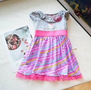 断码清 幼童夏季新款舒适卡通女童连衣裙裙子 130-170